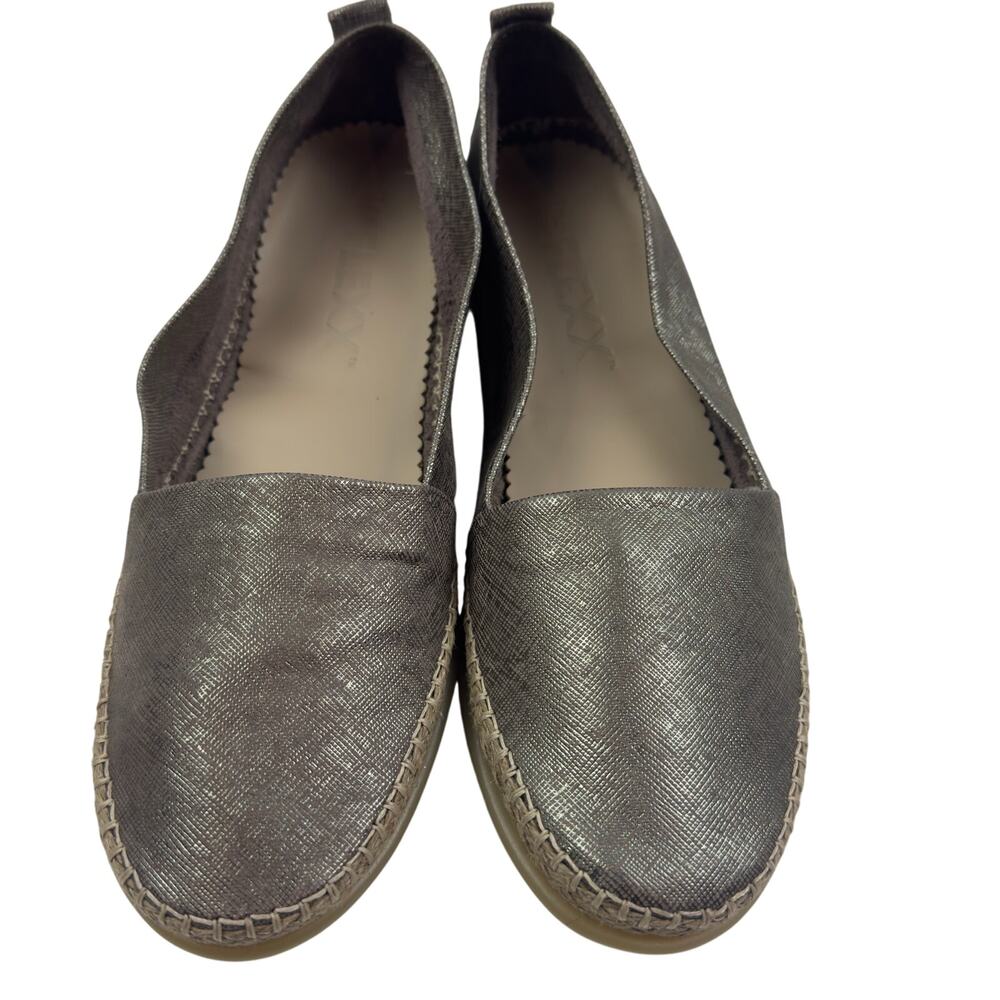 The Flexx Comfort Lightweight Leather Textured Espradrille Flats Women's 8.5